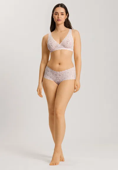 Hanro Womens White Moments Stretch-lace Maxi Briefs