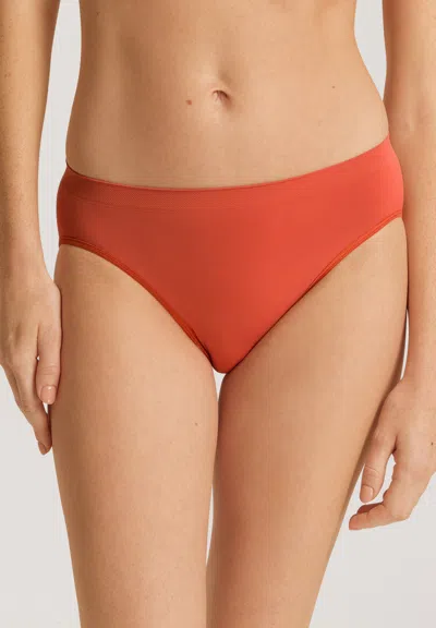 Hanro Touch Feeling High Cut Brief In Red