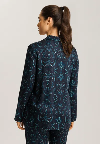 Hanro Marlene Collared Button Front Shirt In Multi