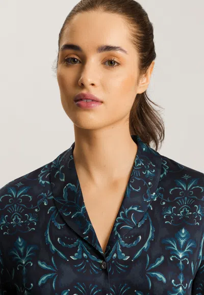 Hanro Marlene Collared Button Front Shirt In Multi