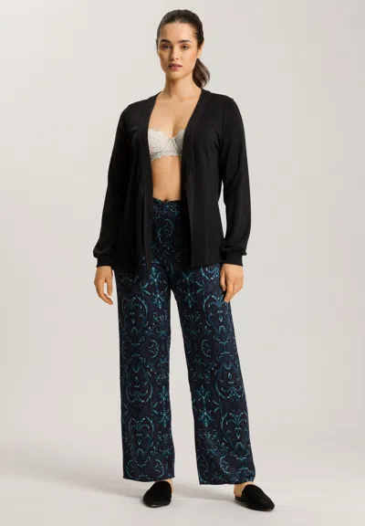 Hanro Marlene Wool Blend Front-tie Cardigan In Multi