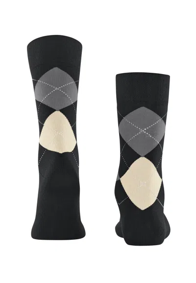 Hanro Sensitive Argyle So Socks In Black