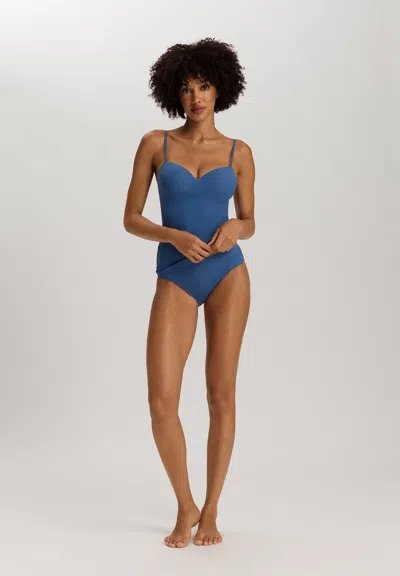 Hanro Allure High Cut Brief In Blue