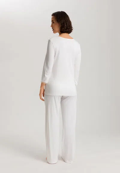 Hanro Anouk Cotton Pajama Set In White