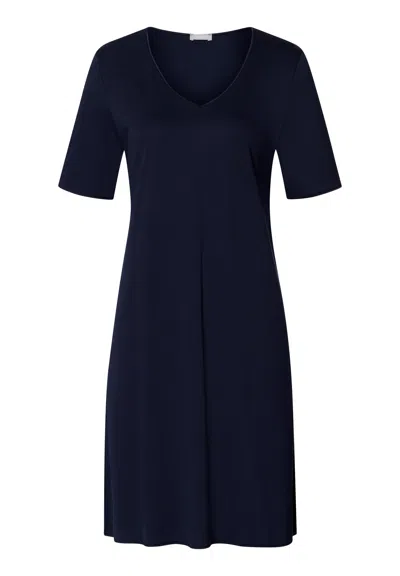 Hanro Cotton Silk V-neck Cotton Nightgown In Multi