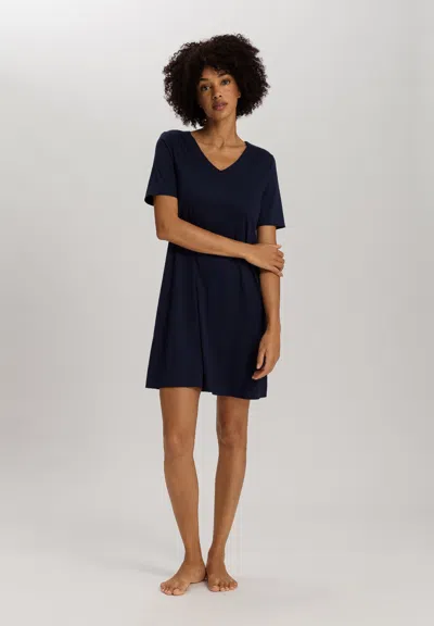 Hanro Cotton Silk V-neck Cotton Nightgown In Multi