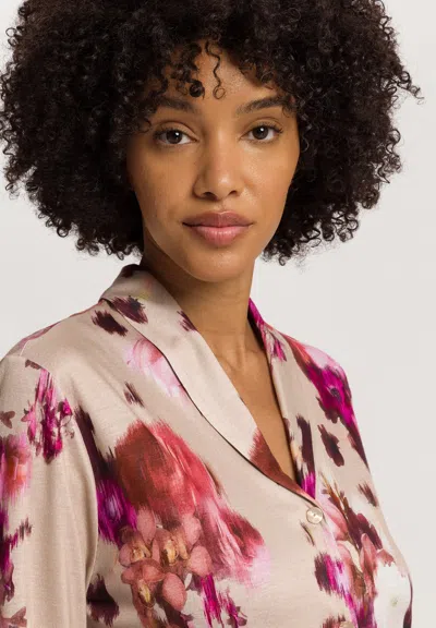 Hanro Olivia Soft Collared Shirt In Multi