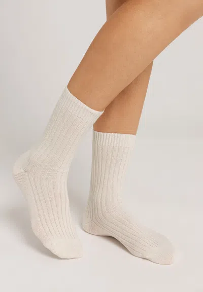 Hanro Accessories Wool Blend Socks In Neutral
