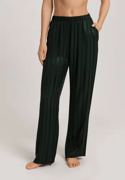 Hanro Indra Jacquard Stripe Pants In Black
