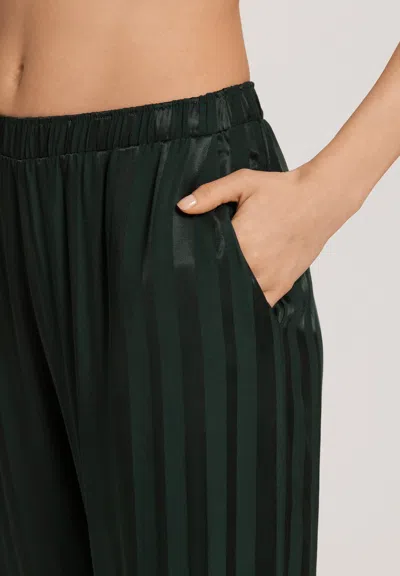 Hanro Indra Jacquard Stripe Pants In Black
