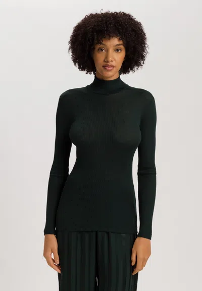 Hanro Celeste Wool And Silk Turtleneck Top In Multi
