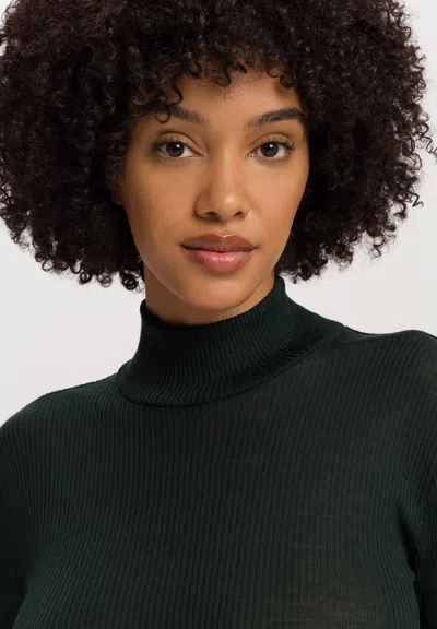 Hanro Celeste Wool And Silk Turtleneck Top In Multi