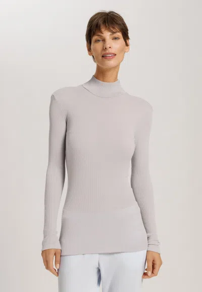 Hanro Celeste Wool And Silk Turtleneck Top In Multi