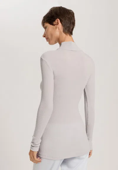 Hanro Celeste Wool And Silk Turtleneck Top In Multi