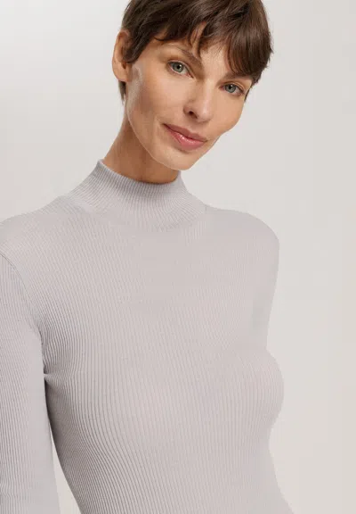 Hanro Celeste Wool And Silk Turtleneck Top In Multi