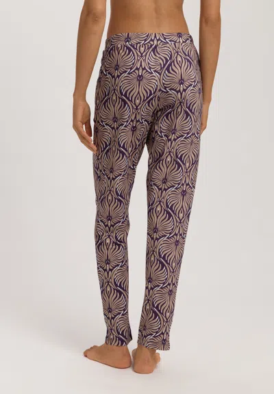 Hanro Floral-pattern Drawstring Trousers In Black