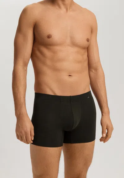 Hanro Casuals Single Jersey Boxer Briefs In Black