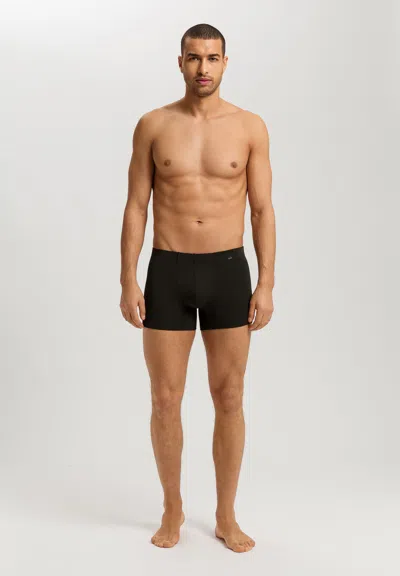 Hanro Casuals Single Jersey Boxer Briefs In Black