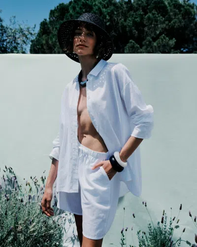 Hanro Essentials Drawstring-elasticated Shorts In White