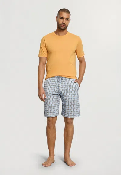 Hanro Night And Day Cotton Drawstring Shorts In Multi