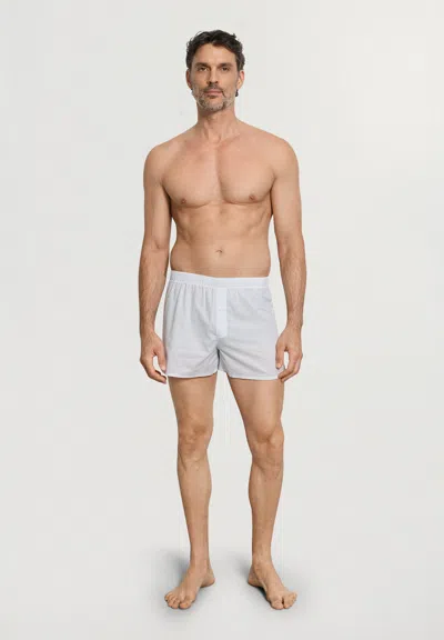 Hanro Woven Plain Boxer Shorts In Multi