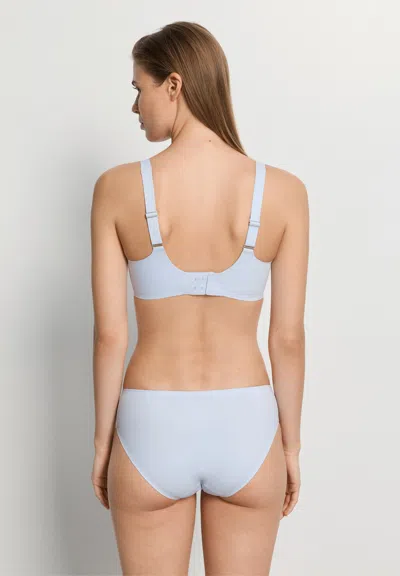 Hanro Invisible Touch Microfiber Soft Cup Bra In Blue