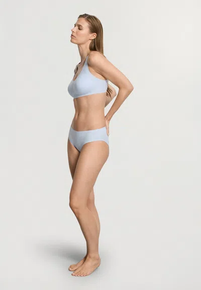 Hanro Invisible Touch Microfiber Soft Cup Bra In Blue