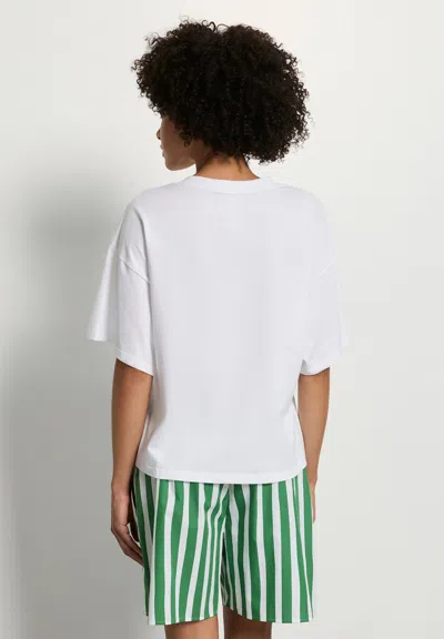 Hanro Patch-detail T-shirt In White