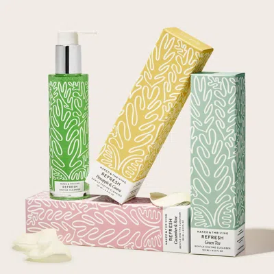 Naked & Thriving Refresh Cleanser Trio: Limited Edition In Transparent