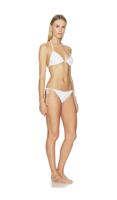 Loveshackfancy Harbor Bikini In White