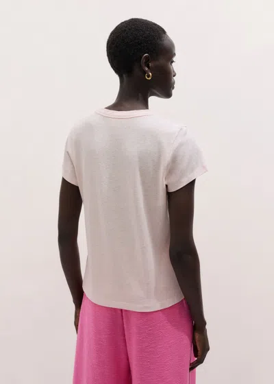 Me+em Soft Washed Tee Iced Pink In Multi