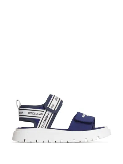 Dolce & Gabbana Fabric Sandals In Multi