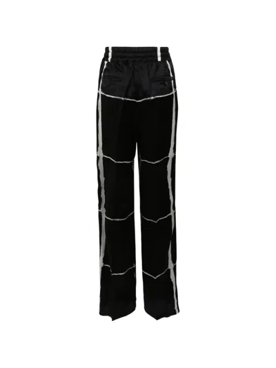 Kiton Grid-print Drawstring Trousers In Multi