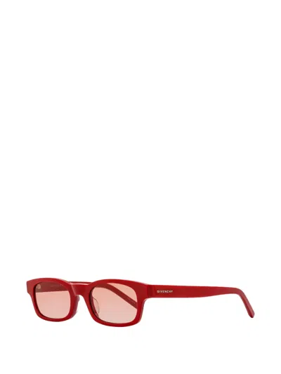 Givenchy Rectangle-frame Sunglasses In Red