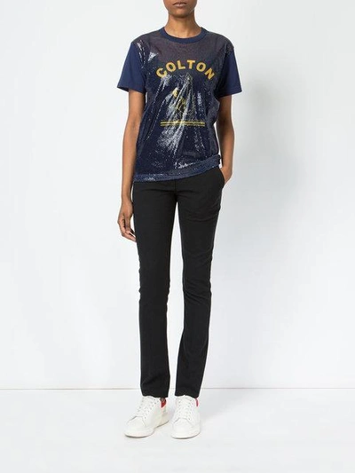Junya Watanabe Colton T-shirt In Blue