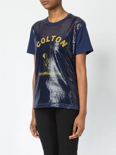 Junya Watanabe Colton T-shirt In Blue