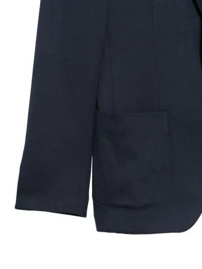Karl Lagerfeld Notched-lapel Patch-pocket Jacket In Blue