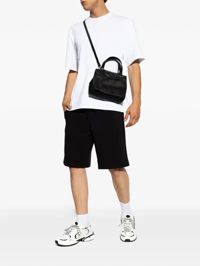 Diesel Devin-d-pop Logo-waistband Shorts In Black