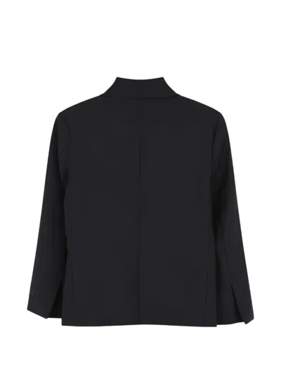 Givenchy Logo-patch Single-breasted Jacket In Black
