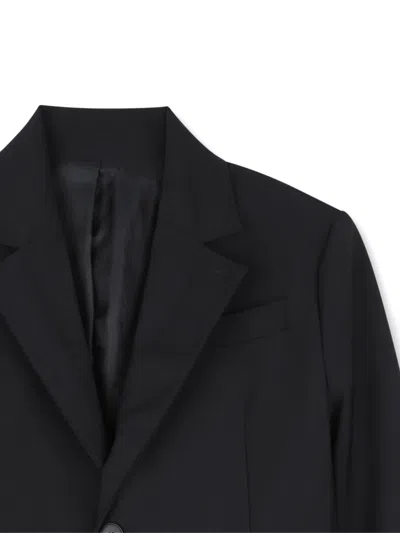 Givenchy Logo-patch Single-breasted Jacket In Black