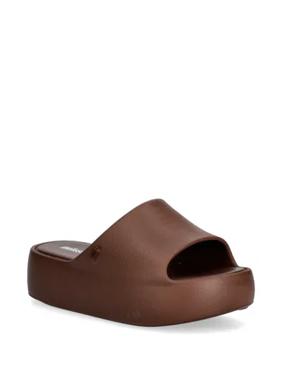 Melissa Platform Slides In Brown