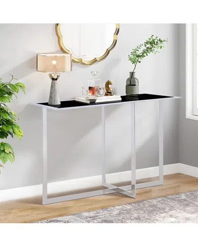 Pasargad Home Luxe Console Table In Gray