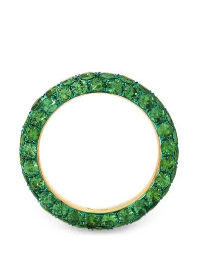 Graziela Three-sided Tsavorite Ring In Multi