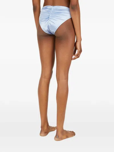 Isa Boulder Ruched Bikini Bottoms In Black