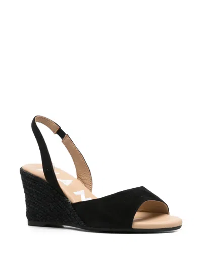 Manebi Wedge Slingback Sandals In Multi