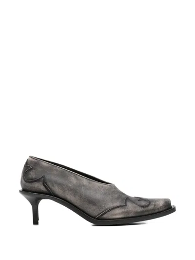 Ann Demeulemeester Beate Western-stitched Mules In Black | ModeSens