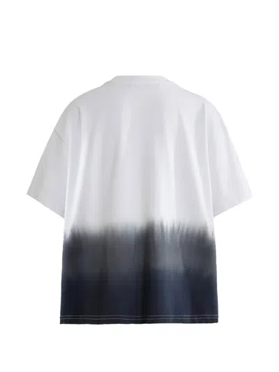 Moustache Gradient-effect Short-sleeve T-shirt In Multi