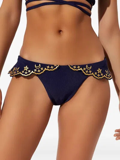 Beach Riot Chloe Navy Bikini Bottom In Blue