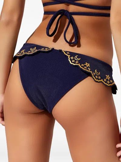 Beach Riot Chloe Navy Bikini Bottom In Blue
