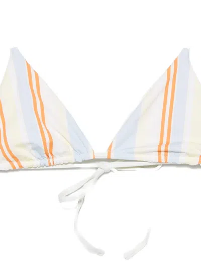 Sir Striped Triangle Bikini Top In Multi